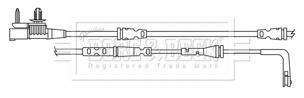 Warning Contact, brake pad wear (BWL3180)