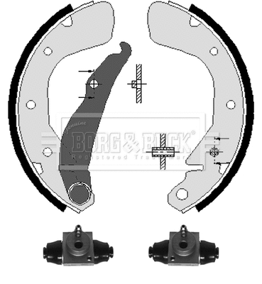 Brake Shoe Set (BBS1093K)