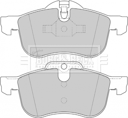 Brake Pad Set, disc brake (BBP1614)