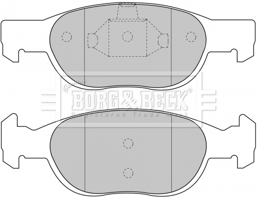 Brake Pad Set, disc brake (BBP1499)