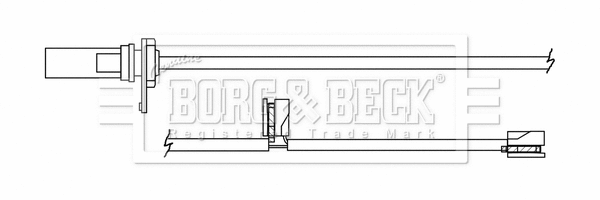 Warning Contact, brake pad wear (BWL3161)
