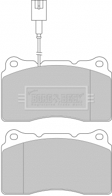 Brake Pad Set, disc brake (BBP1655)