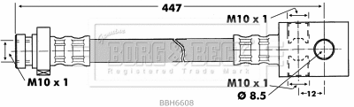 Brake Hose (BBH6608)