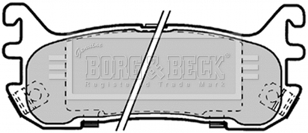 Brake Pad Set, disc brake (BBP1584)