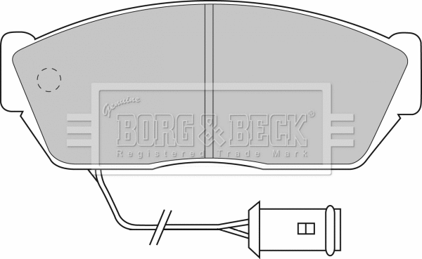 Brake Pad Set, disc brake (BBP1102)
