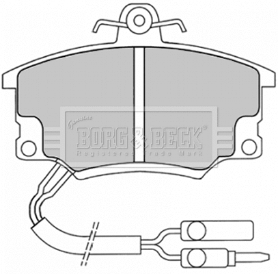 Brake Pad Set, disc brake (BBP1037)