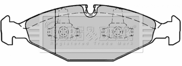 Brake Pad Set, disc brake (BBP1568)