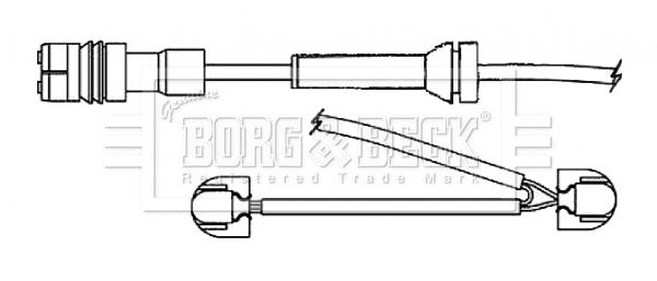Warning Contact, brake pad wear (BWL3134)