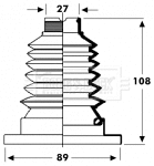 Bellow Kit, drive shaft (BCB2802)