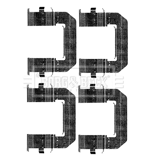 Accessory Kit, disc brake pad (BBK1213)