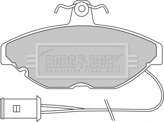 Brake Pad Set, disc brake (BBP1115)