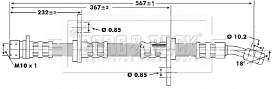 Brake Hose (BBH6204)
