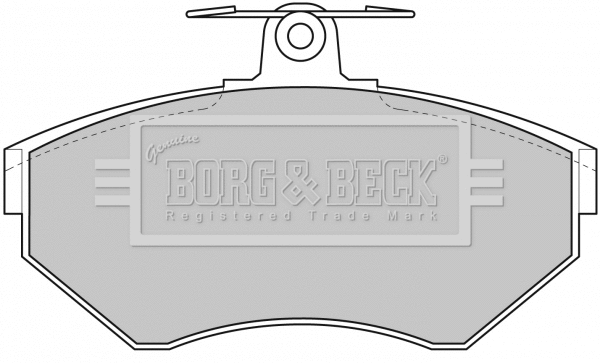Brake Pad Set, disc brake (BBP1620)
