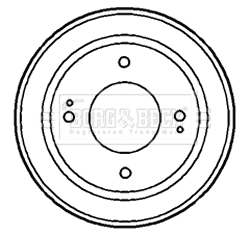 Brake Drum (BBR7152)