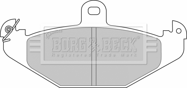 Brake Pad Set, disc brake (BBP1478)
