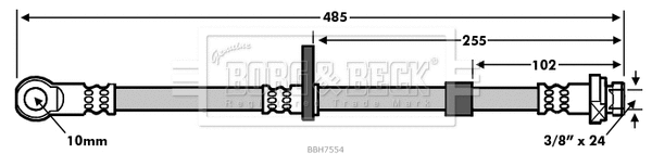 Brake Hose (BBH7554)