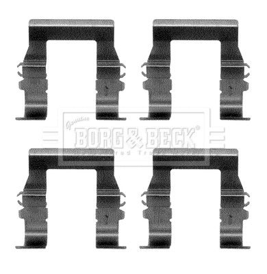 Accessory Kit, disc brake pad (BBK1095)