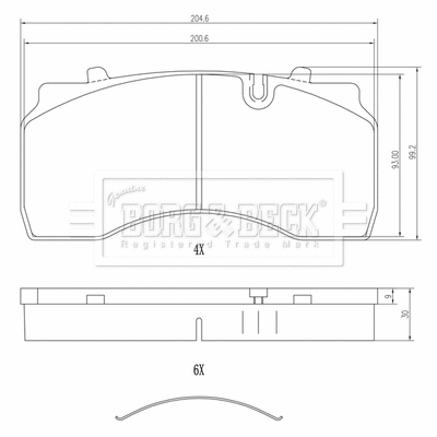 Brake Pad Set, disc brake (BBP33016)