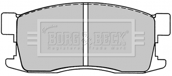 Brake Pad Set, disc brake (BBP1225)