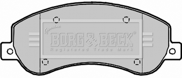 Brake Pad Set, disc brake (BBP1964)