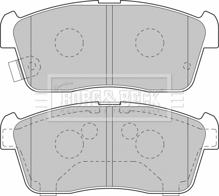 Brake Pad Set, disc brake (BBP1801)