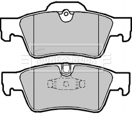 Brake Pad Set, disc brake (BBP2031)