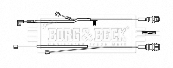 Warning Contact, brake pad wear (BWL33085)