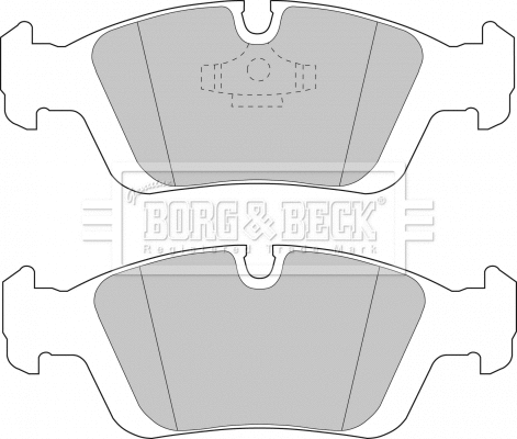Brake Pad Set, disc brake (BBP1399)