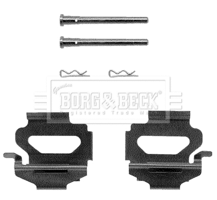 Accessory Kit, disc brake pad (BBK1032)