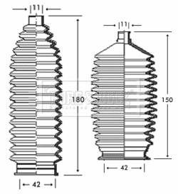 Bellow Kit, steering (BSG3224)