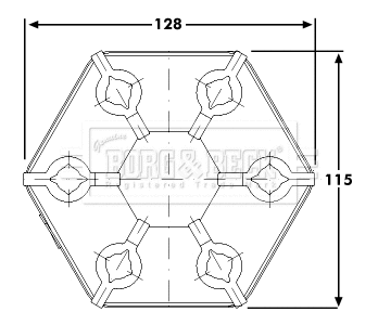 Joint, propshaft (BDC105)
