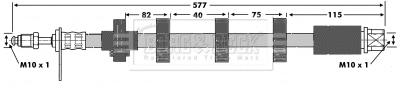 Brake Hose (BBH6684)