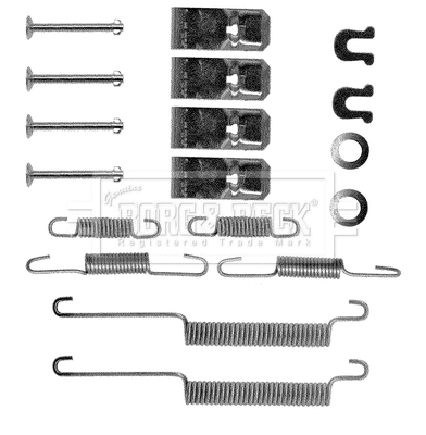 Accessory Kit, parking brake shoes (BBK6039)