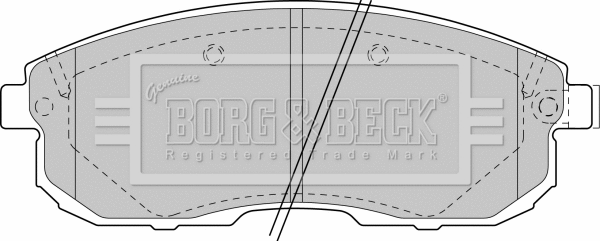 Brake Pad Set, disc brake (BBP1383)