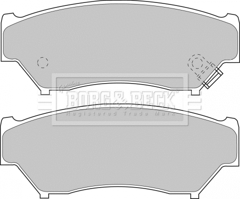 Brake Pad Set, disc brake (BBP1184)