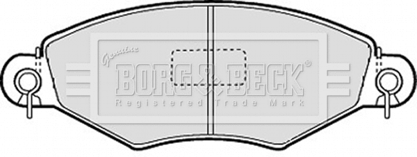 Brake Pad Set, disc brake (BBP1623)