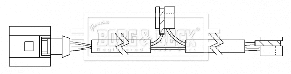 Warning Contact, brake pad wear (BWL3153)