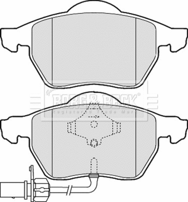 Brake Pad Set, disc brake (BBP1766)