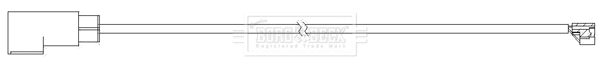 Warning Contact, brake pad wear (BWL3109)