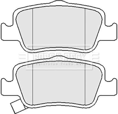 Brake Pad Set, disc brake (BBP2056)