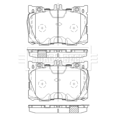 Brake Pad Set, disc brake (BBP2587)