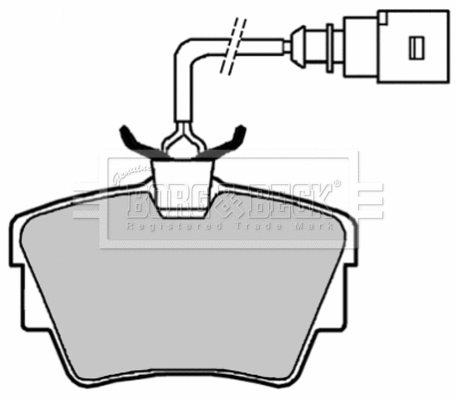 Brake Pad Set, disc brake (BBP1822)