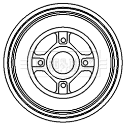 Brake Drum (BBR7119)