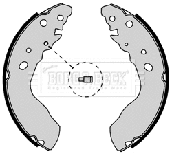 Brake Shoe Set (BBS6338)