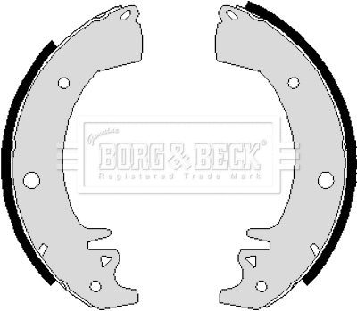 Brake Shoe Set (BBS6208)