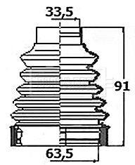 Bellow Kit, drive shaft (BCB6140)