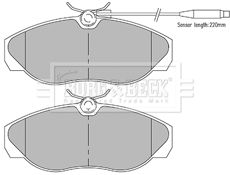 Brake Pad Set, disc brake (BBP1561)
