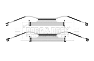 Accessory Kit, disc brake pad (BBK1280)