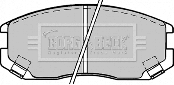 Brake Pad Set, disc brake (BBP1518)