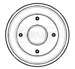 Brake Drum (BBR7105)